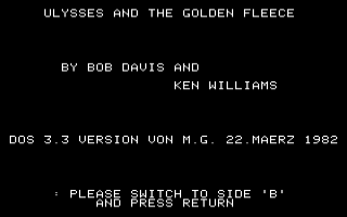 Ulysses And The Golden Fleece